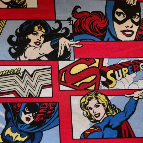 tissu coton sac bandoulière wonder woman
