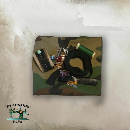 Kit DIY Visière douche/bain Imperméable Patron & Matériaux Inclus - Isa couture passion