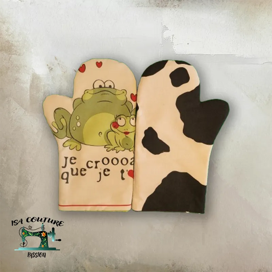 Patron couture PDF : gant de cuisine Xxl et Xl - Isa couture passion