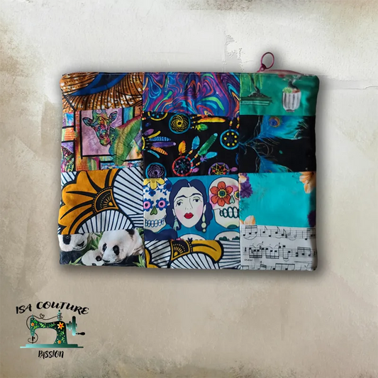 Pochette ordinateur portable chute de tissu