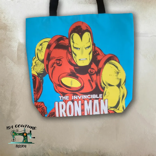 🦸♀️✨ Sac à Main Marvel – captain américa et iron man (39 x 39 cm)