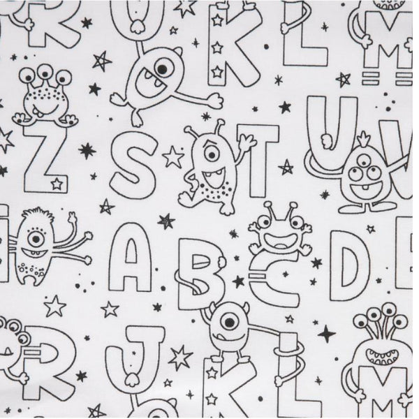 Tapis de coloriage et 12 feutres lavable enfant— animaux exotique Isa couture passion