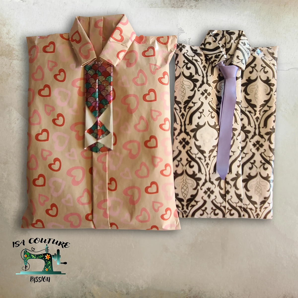 Emballage cadeau personnalisable Isa couture passion