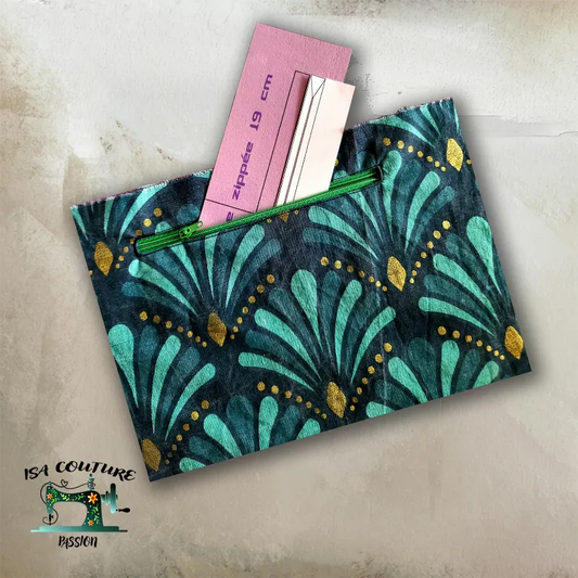 lot gabarits ouverture et fentes poche zippée de 16 à 21 cm - Isa couture passion
