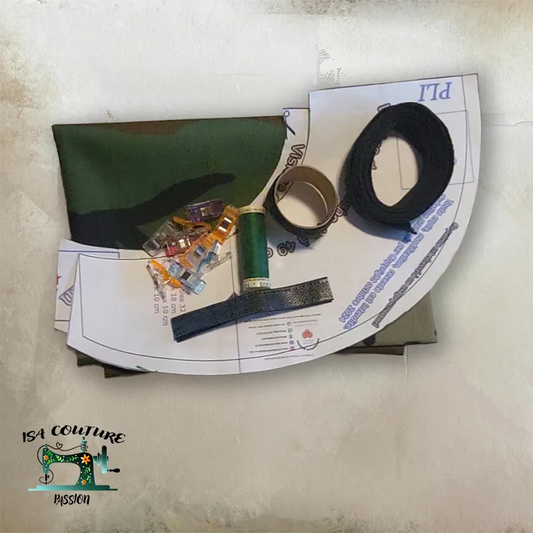 Kit DIY Visière douche/bain Imperméable Patron & Matériaux Inclus - Isa couture passion