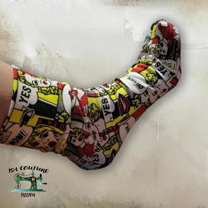 Patron Chaussettes Adulte en PDF – Couture Maison Simple et Rapide à Télécharger - Isa couture passion