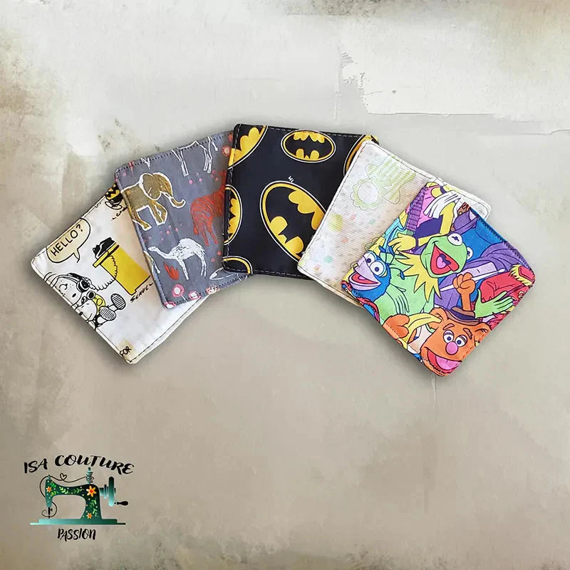Lingettes Bébé Réutilisables 10x10 cm – Douces, Absorbantes & Écologiques Isa couture passion