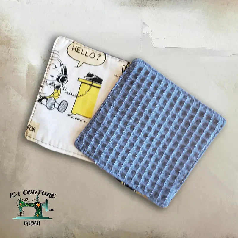Lingettes Bébé Réutilisables 10x10 cm – Douces, Absorbantes & Écologiques Isa couture passion