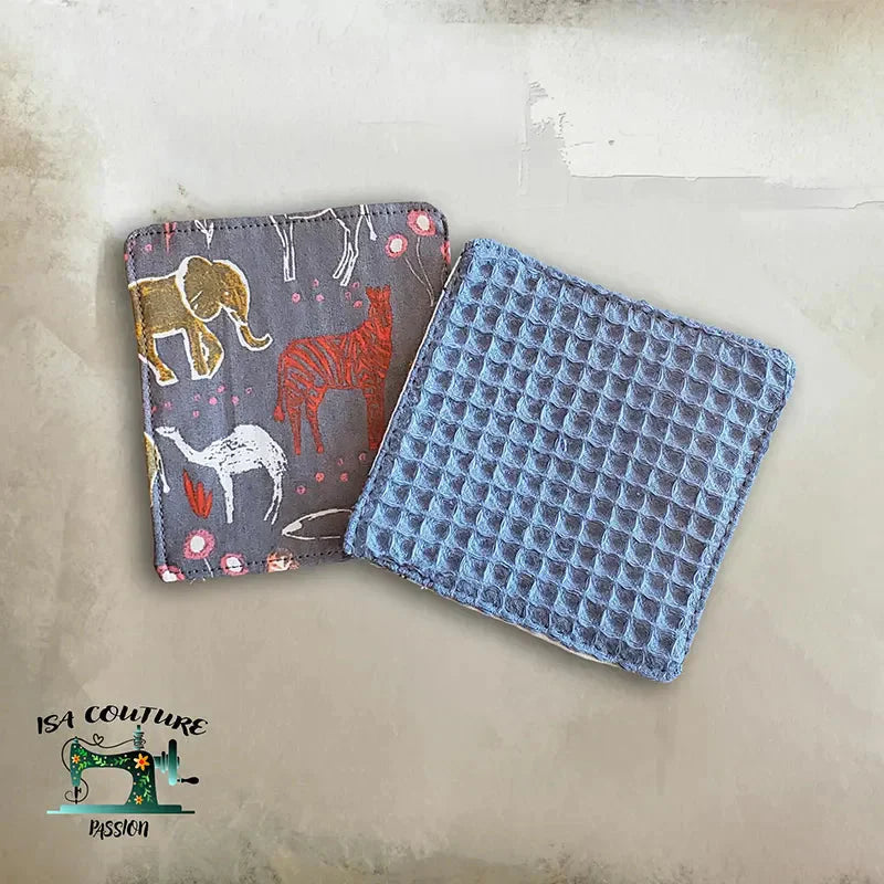 Lingettes Bébé Réutilisables 10x10 cm – Douces, Absorbantes & Écologiques Isa couture passion