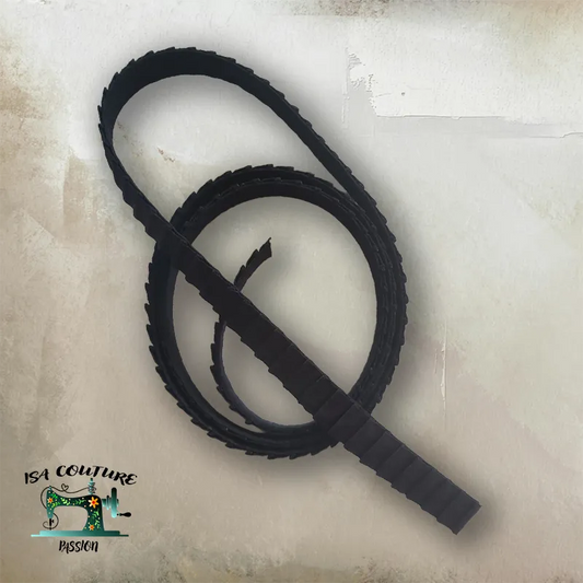 Elastique 10 mm noir au mètre - Isa couture passion