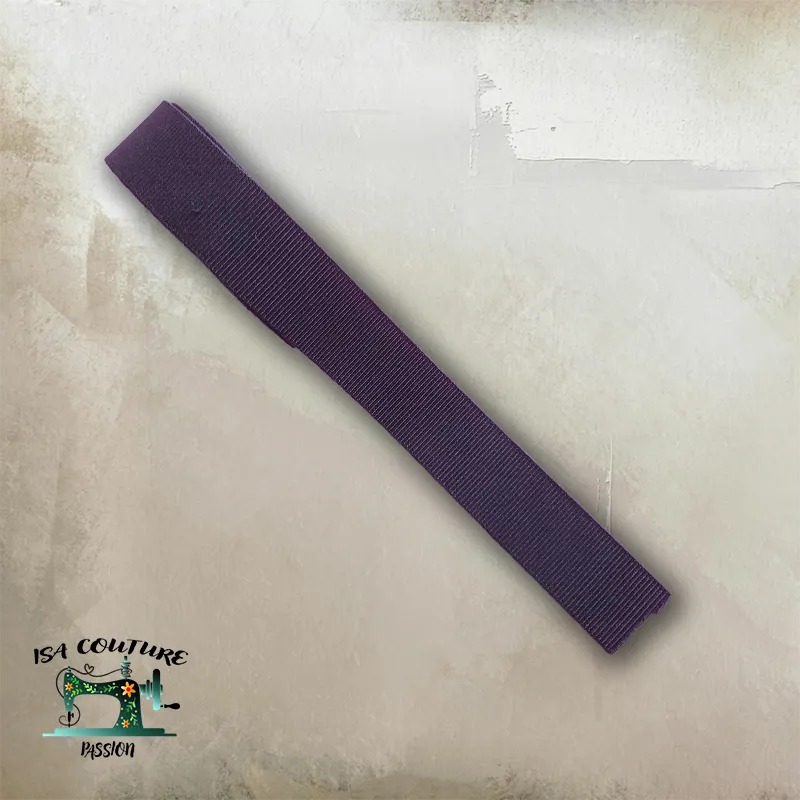Bande Élastique Noir 25 mm – Extra Résistant Gros Grain