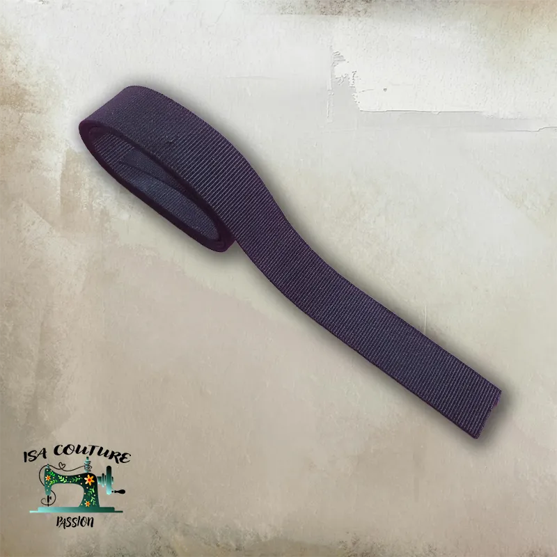 Bande Élastique Noir 25 mm – Extra Résistant Gros Grain