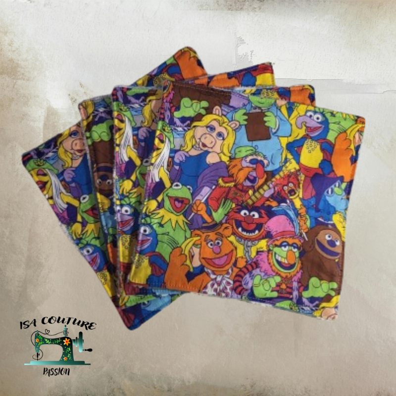 🌿 Pack Découverte Zéro Déchet – 4 Essuie-Tout Lavables