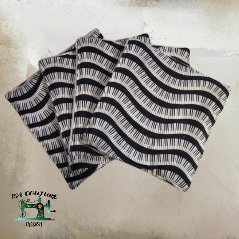 🌿 Pack Découverte Zéro Déchet – 4 Essuie-Tout Lavables