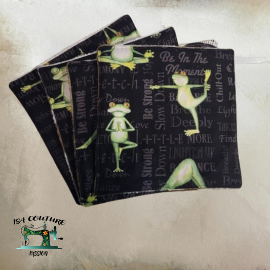 🌿 Pack Découverte Zéro Déchet – 4 Essuie-Tout Lavables