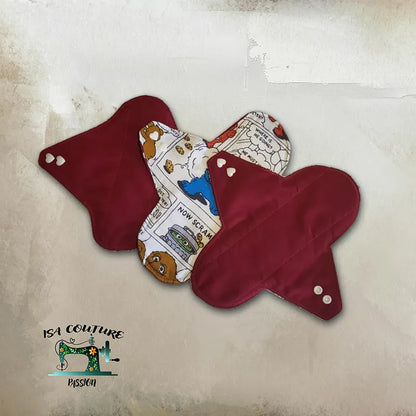 💖 Serviette Hygiénique Lavable lot de 3 – Confort, Écologie et Économie ! 🌿