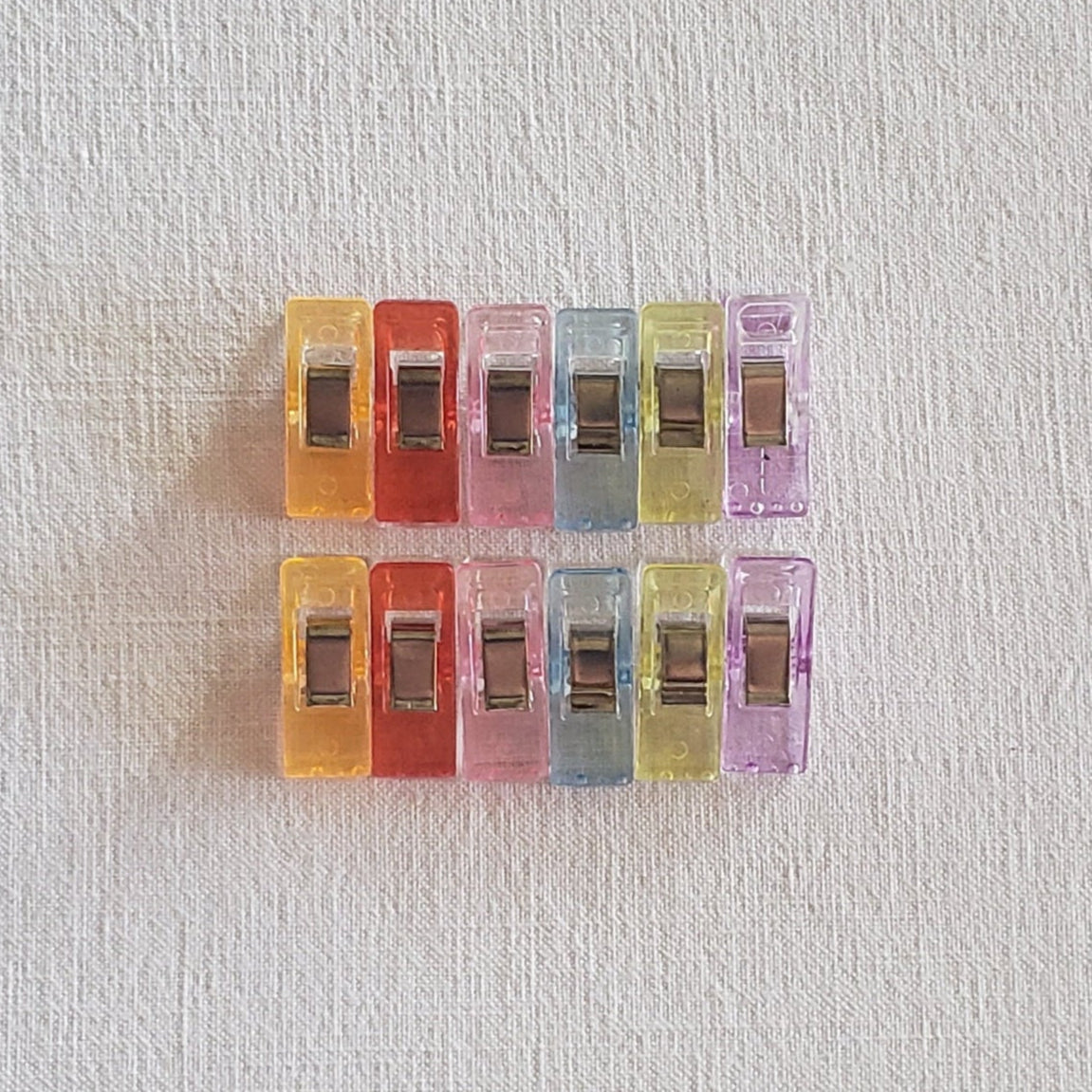 Pince à tissu 2,7 x 1 cm lot de 12 Isa couture passion