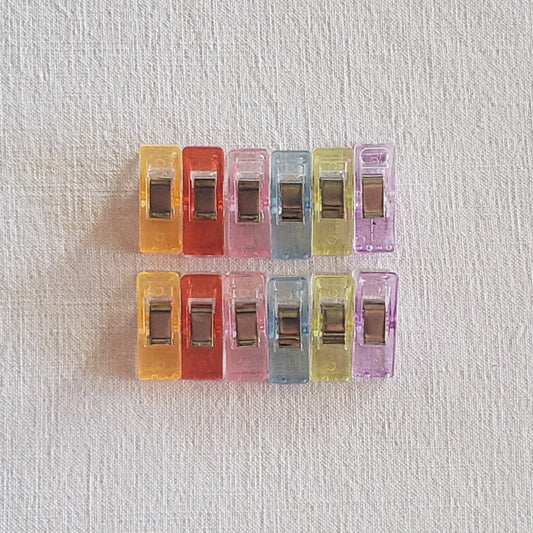 Pince à tissu 2,7 x 1 cm lot de 12 Isa couture passion