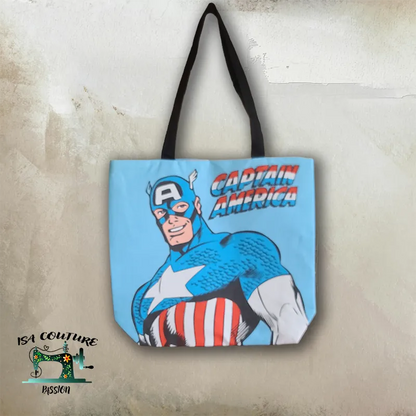 🦸♀️✨ Sac à Main Marvel – captain américa et iron man (39 x 39 cm)