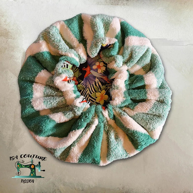 Bonnet Serviette sec'hair Octogonal – Douceur et Praticité Après le Bain ✨ - Isa couture passion