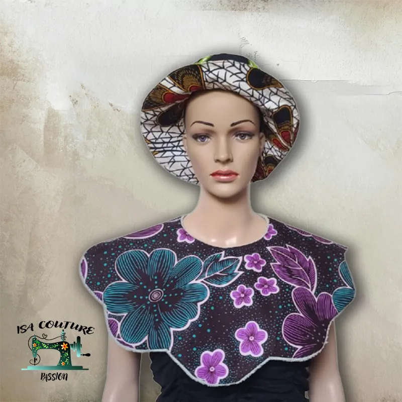 patron pdf bavoir fleur pour adulte – chic & réutilisable