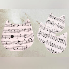 patron pdf pochette chat + cotons démaquillants lavables