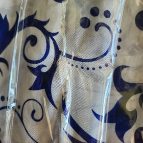 sublime tissu satiné fleurs et oiseaux l'Élégance à coudre