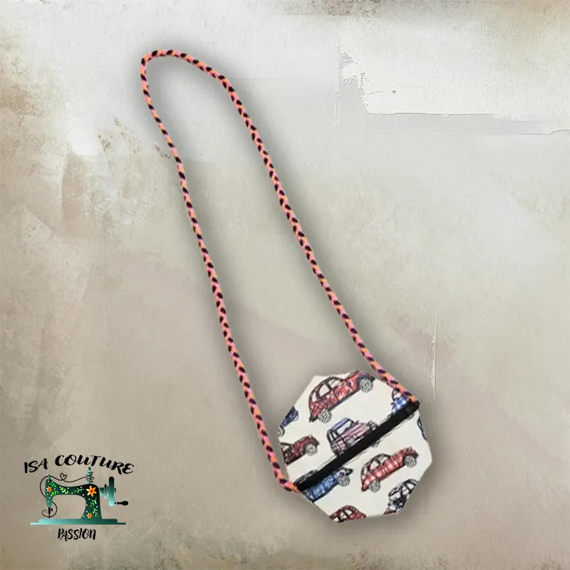 patron pdf couture porte monnaie sac octogonal