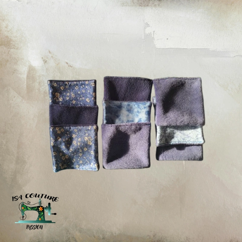 Lot de 9 cotons lavables avec panier – Doux et absorbant – Image 3