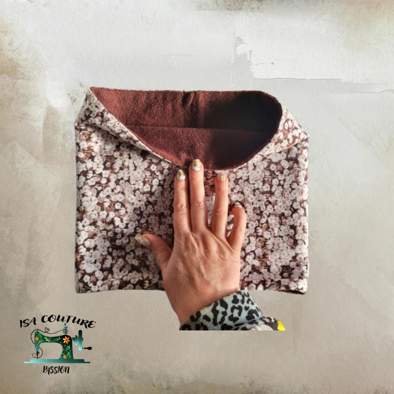 Tour de cou snood chaud coton polaire – protection hiver – Image 7