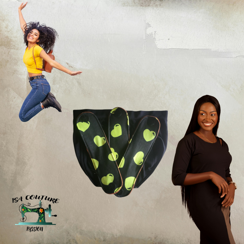 Culotte de règles pad changeable lot de 3 pads taille L 64-110 cm