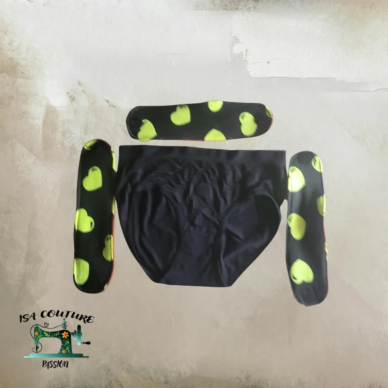 Culotte de règles pad changeable lot de 3 pads taille L 64-110 cm