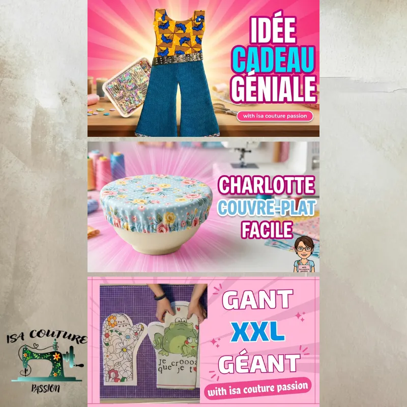 3 Patrons PDF Couture Cuisine Zéro Déchet