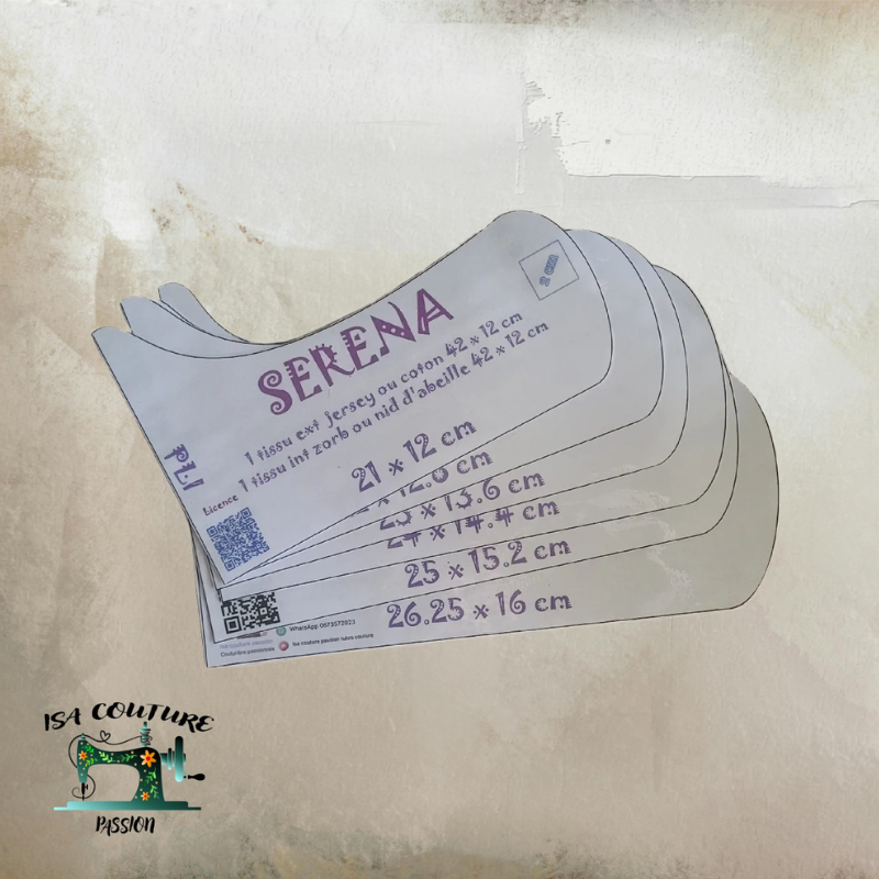 SERENA® – Le patron anti-transpiration sous la poitrine prêt à coudre
