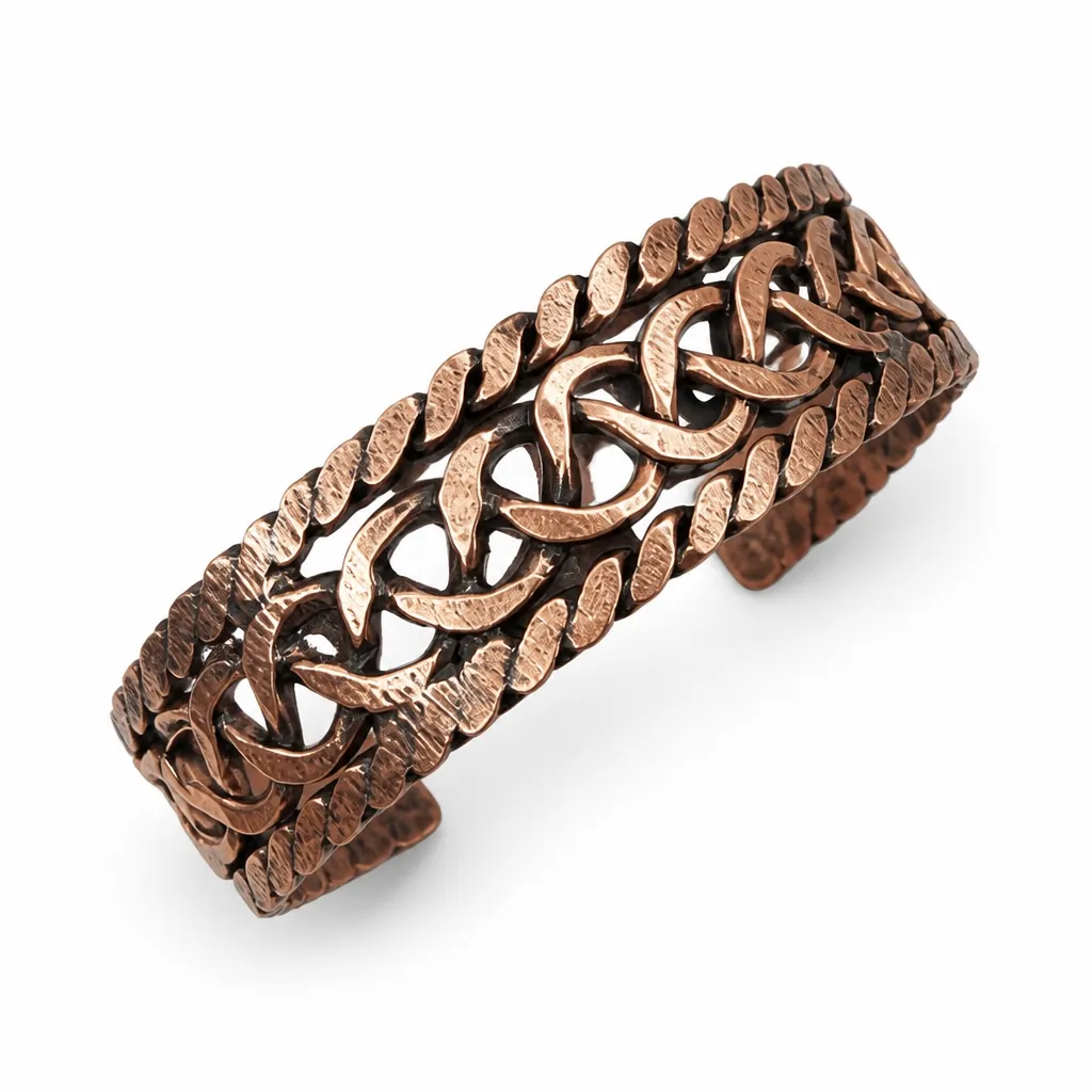 Bracelet en cuivre pur brut TRACYE 2