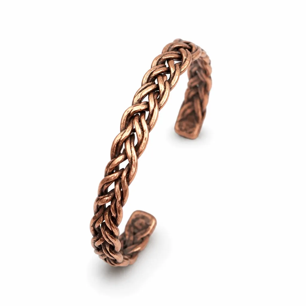 Bracelet cuivre tressé TRESSINE