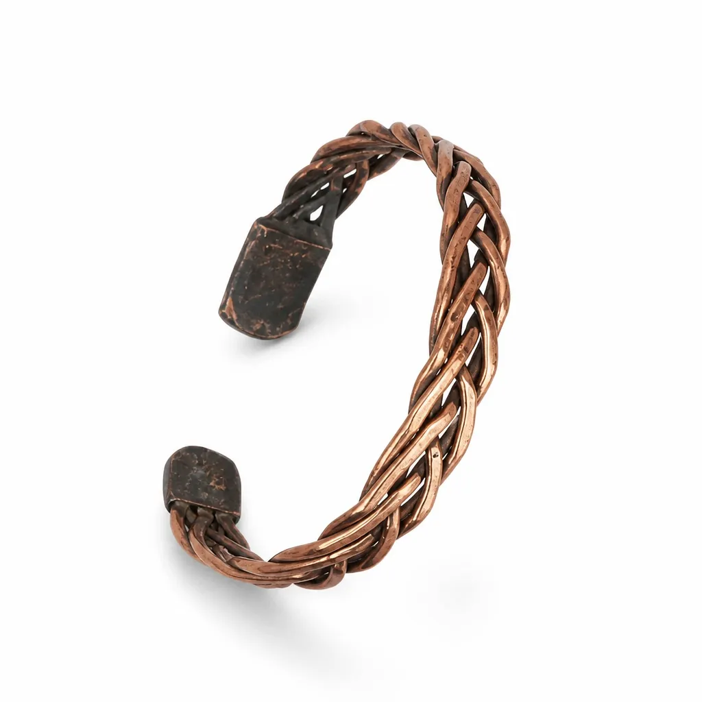 Bracelet cuivre tressé TRESSINE