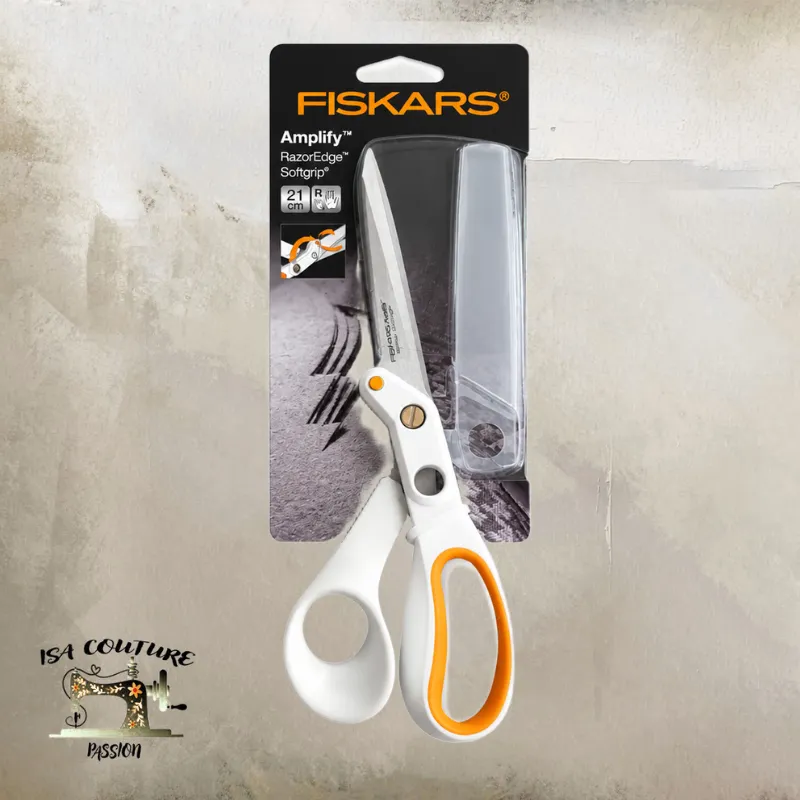 Ciseaux Fiskars Amplify RazorEdge 21 cm pour tissus épais