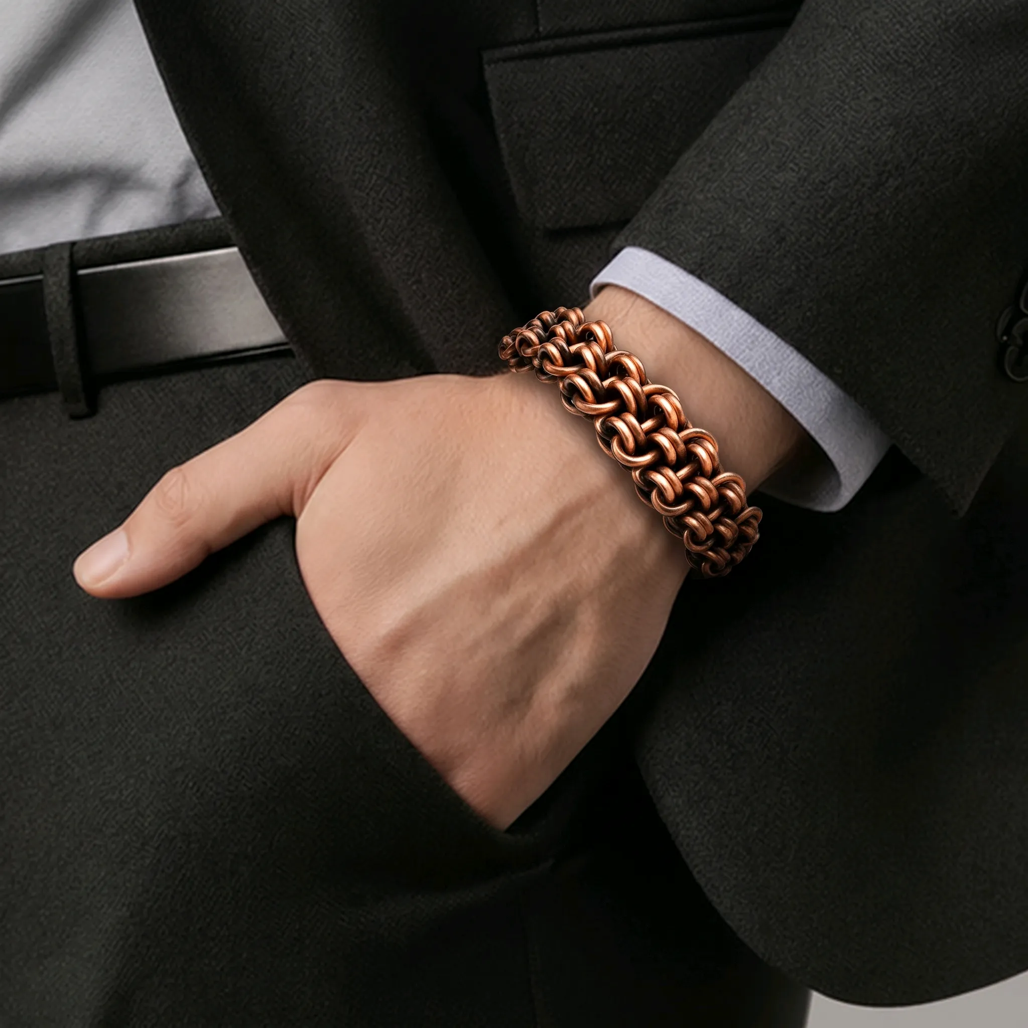 Bracelet Cuivre Elyne — Élégance Artisanale et Bien-être – Image 11
